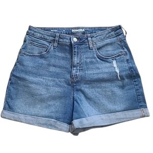 Sonoma Mom Rolled Cuff Jean Shorts